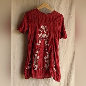 Free People embroidered tunic